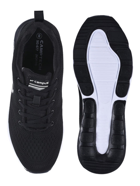 NORTH PLUS Black Men's Running Shoes